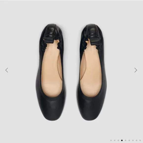 Everlane The Day Heel black leather made in italy 7.5 - Picture 2 of 12